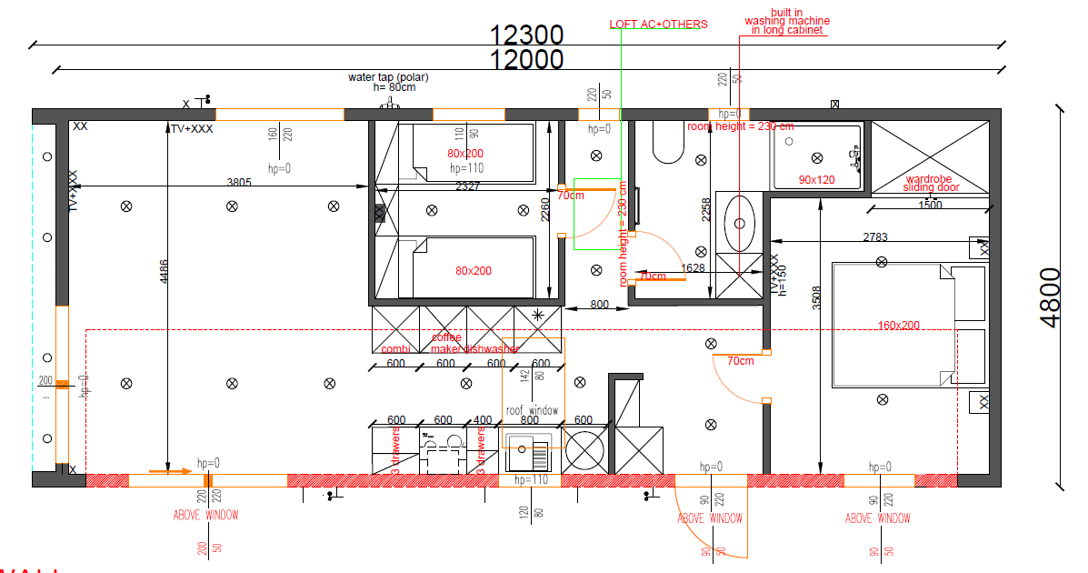 Dom mobilny LIN PRO Rozkład pomieszczeń
